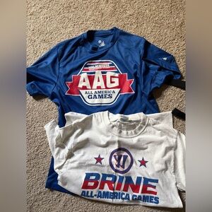 Bundle two All America games tshirt. Brine